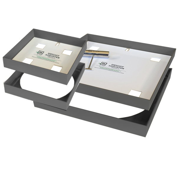 Polymer charcoal pack Hide Skimmer Lid Kit 342mm & Access Cover 206mm - Polymer Charcoal (Inlay 25mm-32mm) - Image 1