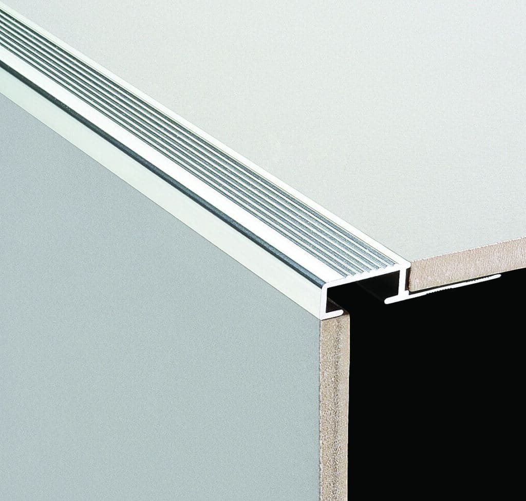 Step Edge Aluminium Trim 8mm x 3m (Plain) - tsptrims.com.au