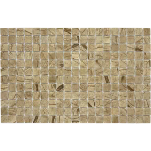 Betsan Cream Stone Matte Glass Mosaic 25mm x 25mm