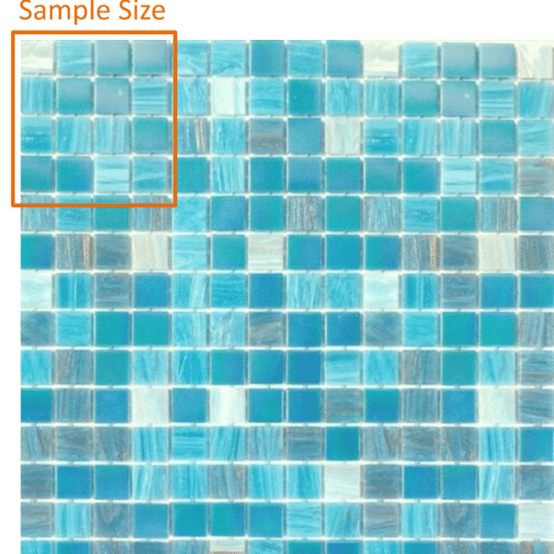 Paradise Madagascar Glass Mosaic 20mm x 20mm (SAMPLE)