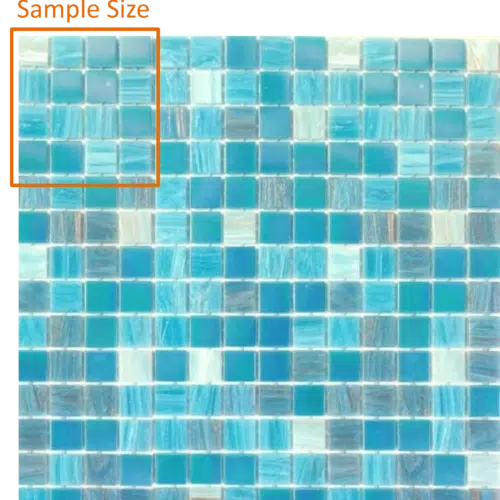 Paradise Madagascar Glass Mosaic 20mm x 20mm (SAMPLE)