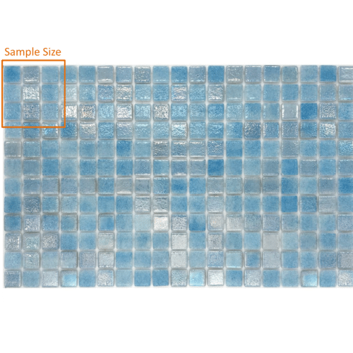 Betsan AF01 Mix Gloss Glass Mosaic 25mm x 25mm (SAMPLE)