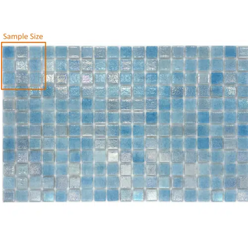 Betsan AF01 Mix Gloss Glass Mosaic 25mm x 25mm (SAMPLE)