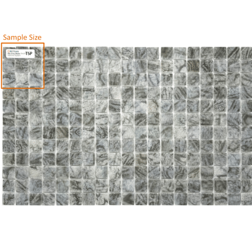 Betsan Alp Grey Matte Glass Mosaic 25mm x 25mm (SAMPLE)