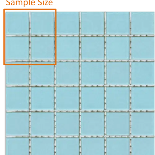 Cotto Aqua Gloss Mosaic Tile 47mm x 47mm (SAMPLE)