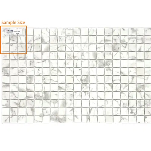 Betsan Carrara Matte Glass Mosaic 25mm x 25mm (SAMPLE)