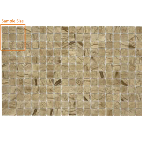 Betsan Cream Stone Matte Glass Mosaic 25mm x 25mm (SAMPLE)