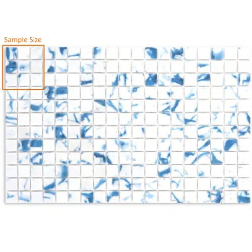 Betsan Lima Blue Matte Glass Mosaic 25mm x 25mm (SAMPLE)