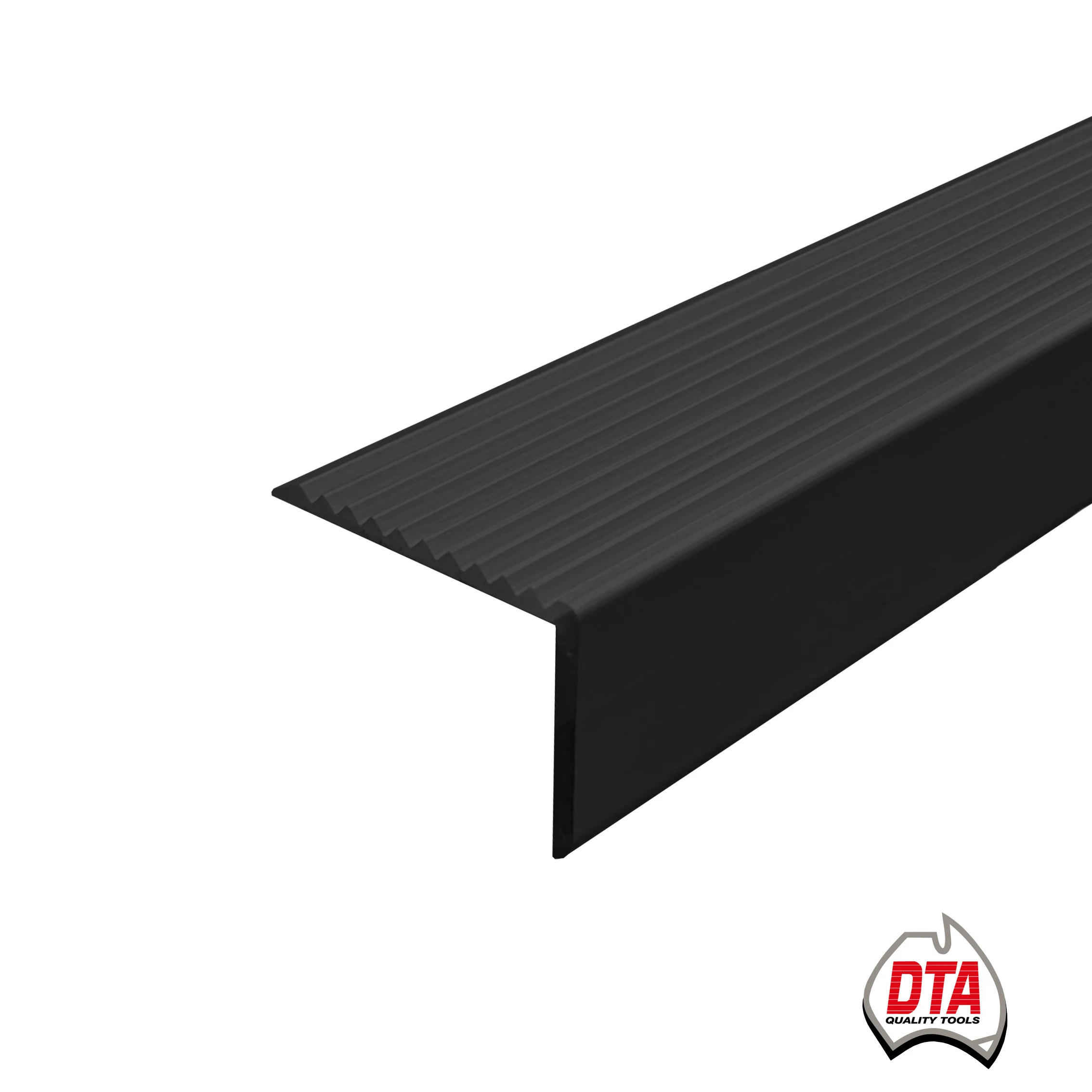 ASN156NMBL Stair Nosing Self Adhesive 3.3m x 30mm - Matt Black - Image 1