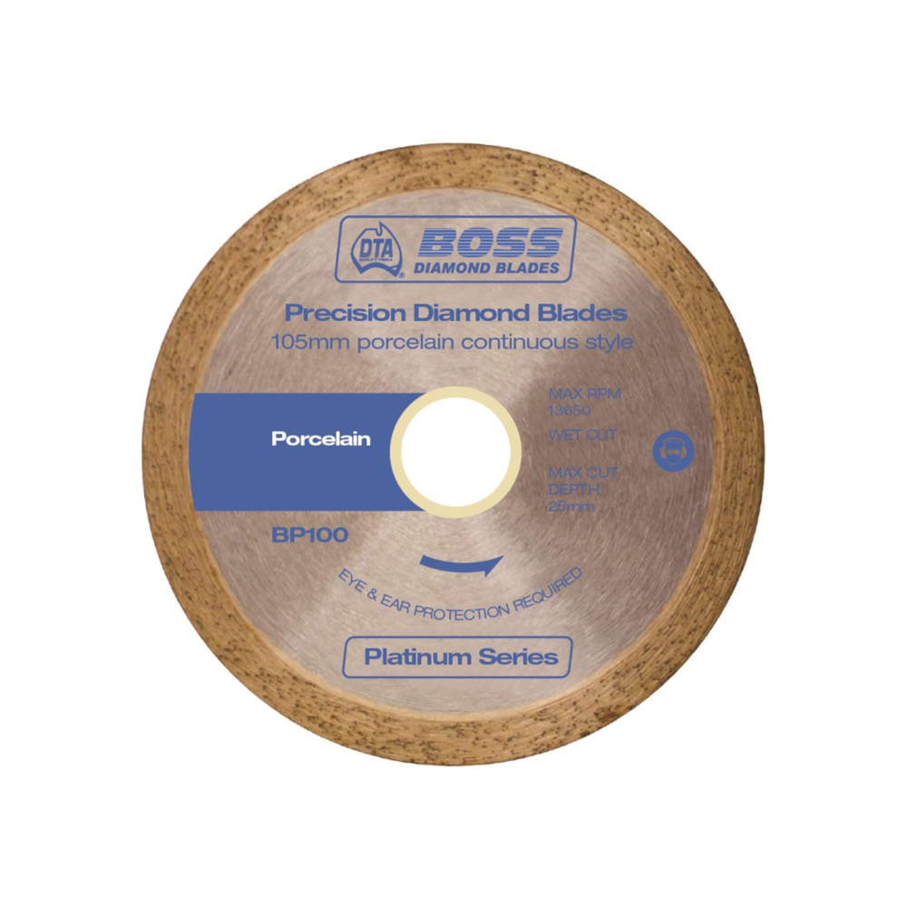 BOSS BP100 Boss Porcelain Dry Diamond Blade 105mm Diameter - Image 1