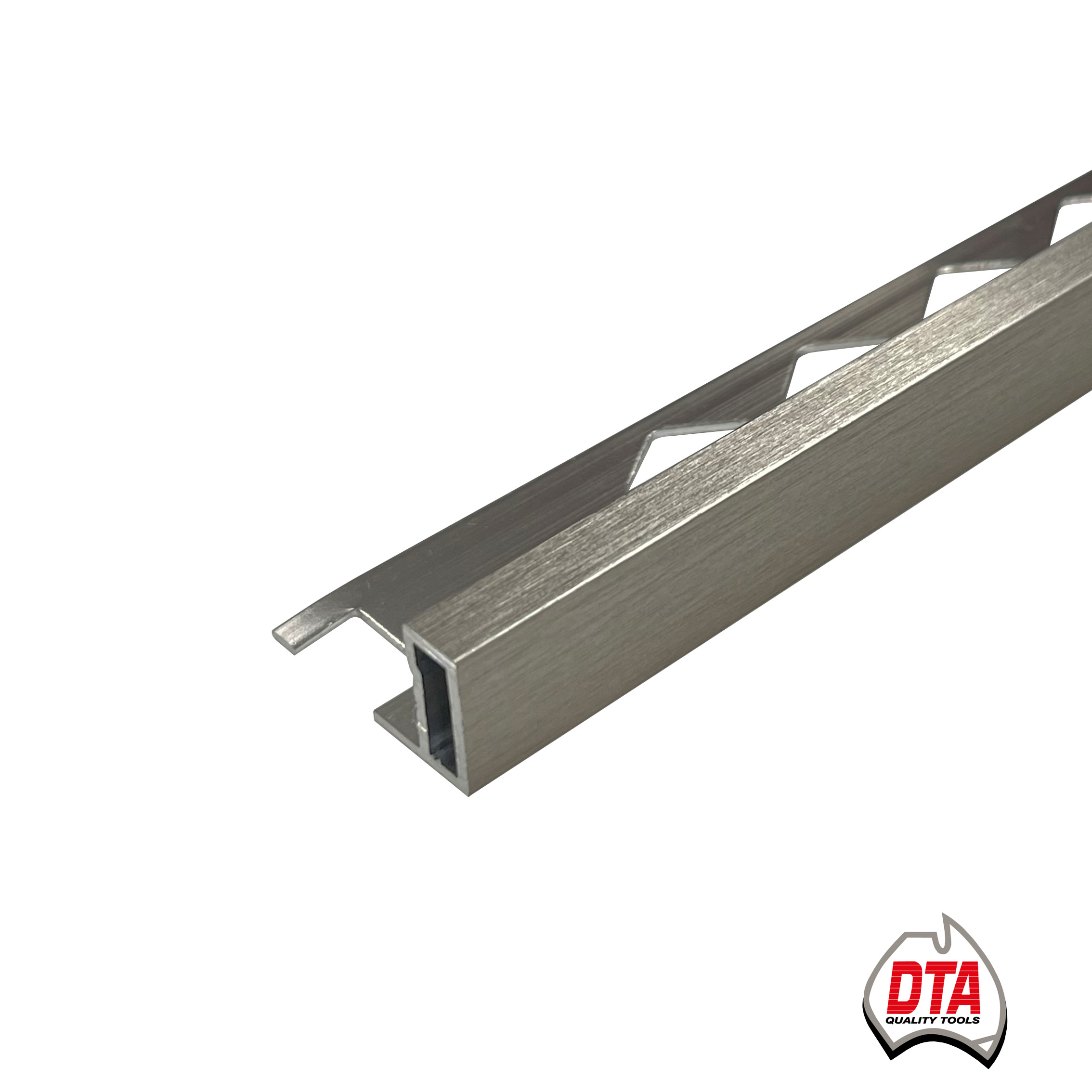 Contempo Brushed Nickel 1 Contempo Edge Tile Angle 8mm x 3m (Brushed Nickel) - Image 1