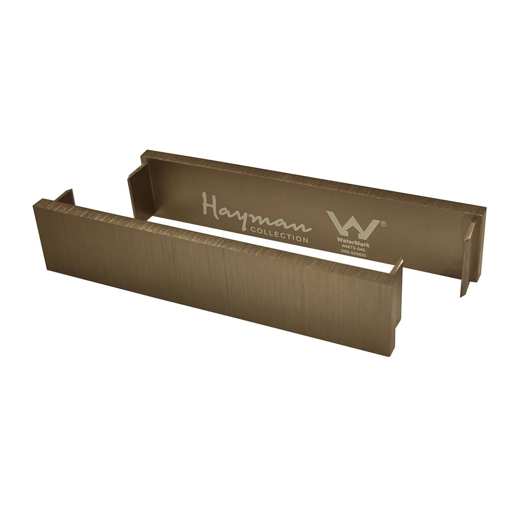 DTA Aluminium Drain End Caps 21mm (2pc) Brushed Copper - Image 1