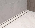 Hayman Tile in Drain Kit 100mm x 3metre - 35mm Brushed Nickel - Image 2