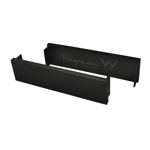 Hayman Aluminium Drain End Cap 26mm - Pack 0f 2 - Brushed Nickel