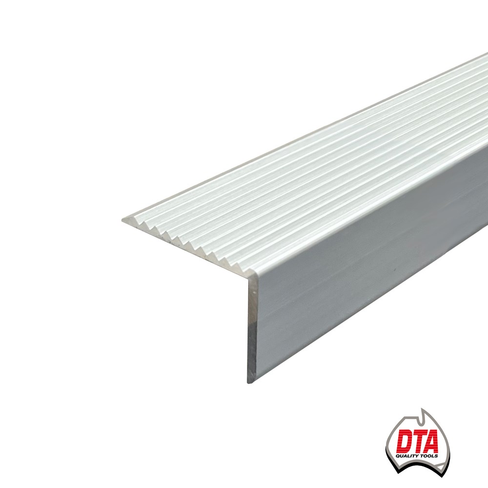ASN156NMS.jpg Stair Nosing Self Adhesive 30mm x 3.3m - Matt Silver - Image 1