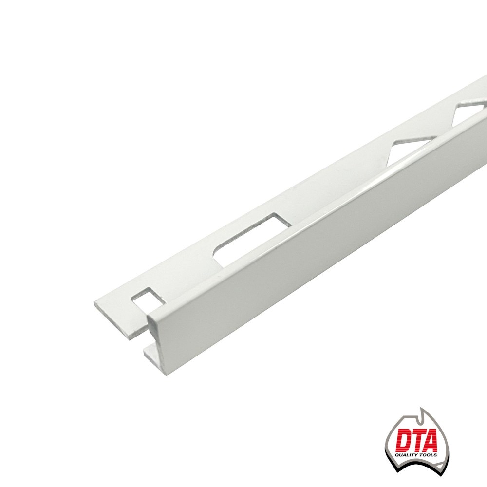 DTA L Angle Aluminium Trim 4mm x 3m (Gloss White) - Image 1